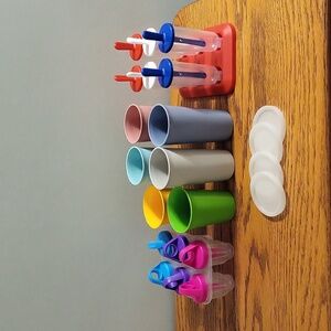 Vintage Tupperware cups, bell tumblers and popsicle makers